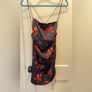 The East Order Gwen mini Dress color - "Roses are Red" size M, Silk material